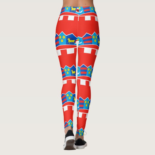 Croatia flag pattern leggings (Back)