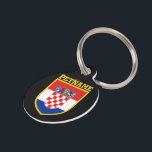 Croatia Flag Personalized Pet Name Tag<br><div class="desc">Customized Flag of Croatia</div>