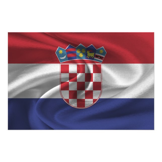 Croatia Flag Photo Print (Front)