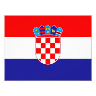 Croatia flag photo print