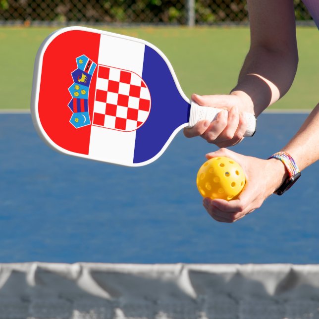Croatia Flag Pickleball Paddle (Insitu)