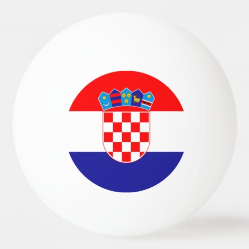 Croatia Flag Ping Pong Ball