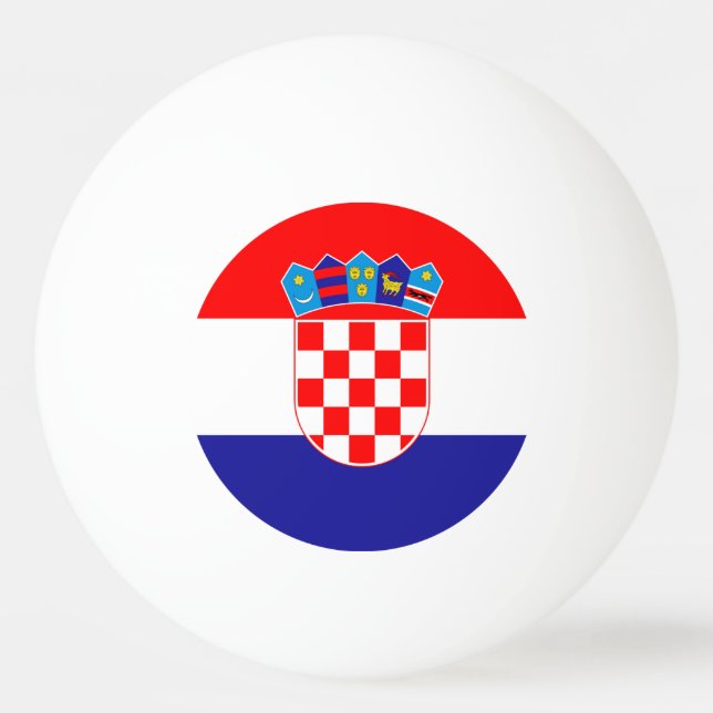 Croatia Flag Ping Pong Ball (Front)