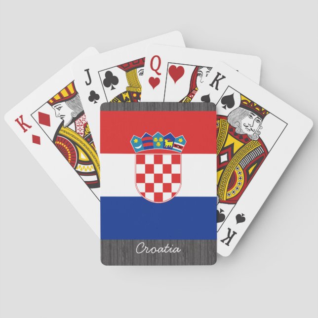 Croatia Flag Playing Cards (Back)