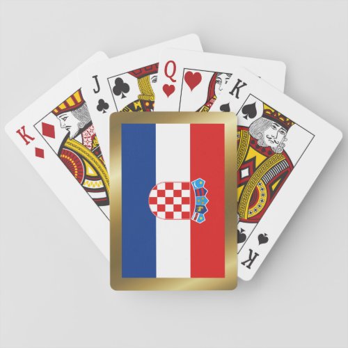 Croatia Flag Playing Cards