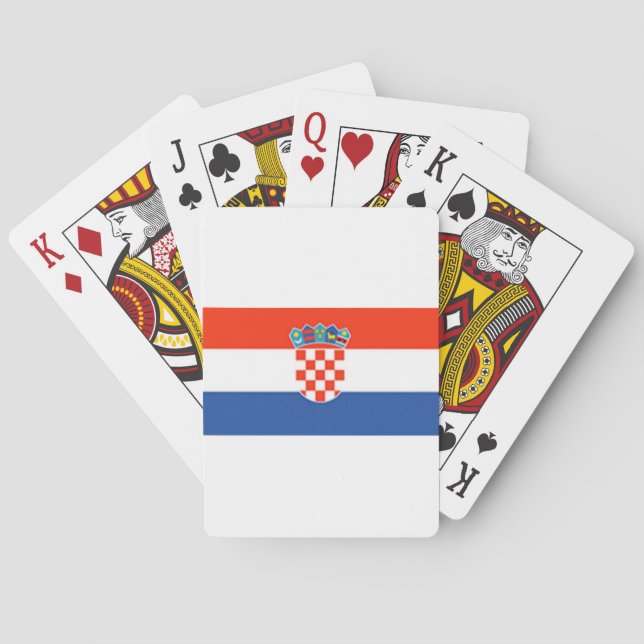 Croatia Flag Poker Cards (Back)
