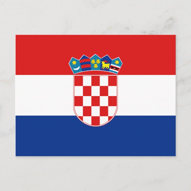 Croatia Flag Postcard (Front)