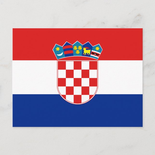 Croatia Flag Postcard (Front)