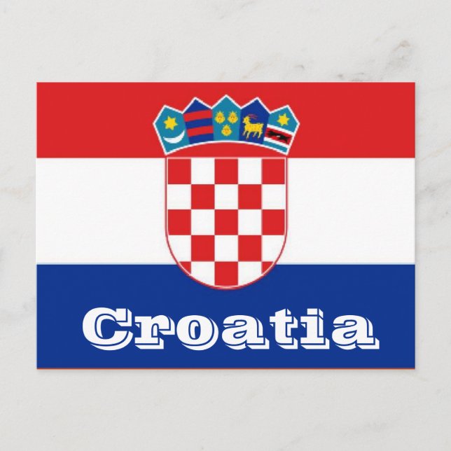 Croatia flag postcard (Front)