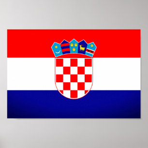 Croatia Flag Poster