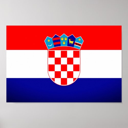 Croatia Flag Poster