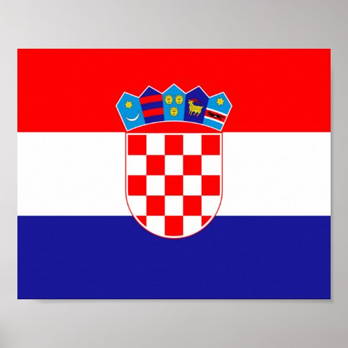 Croatia Flag Poster