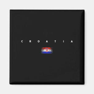 Croatia Flag Pride Vintage Retro Soccer Croatian F Magnet