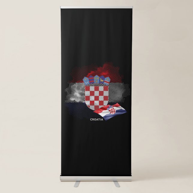 Croatia flag retractable banner (Front)