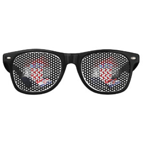 Croatia flag retro sunglasses
