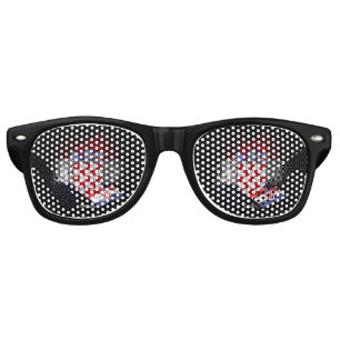Croatia flag retro sunglasses