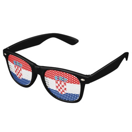 Croatia Flag Retro Sunglasses