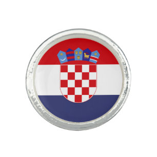 Croatia flag ring