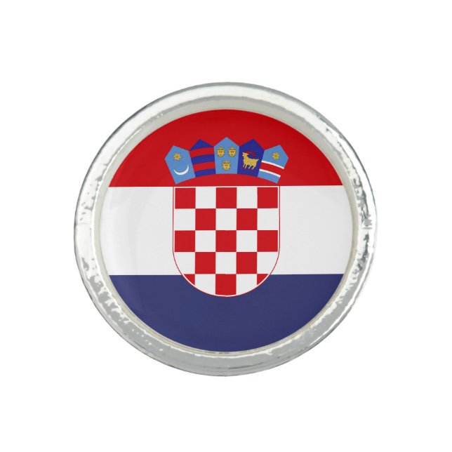 Croatia flag ring (Front)