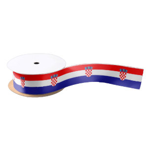 Croatia Flag Satin Ribbon