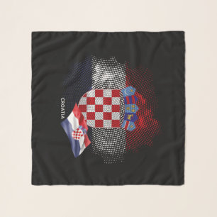 Croatia flag scarf