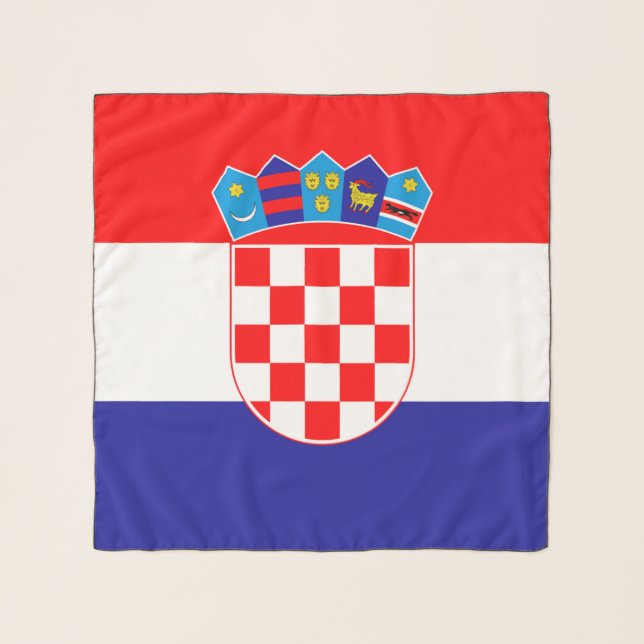 Croatia Flag Scarf (Front)