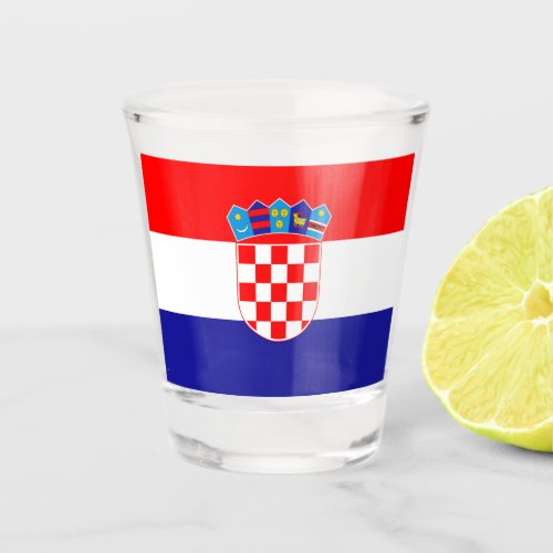 Croatia Flag Shot Glass