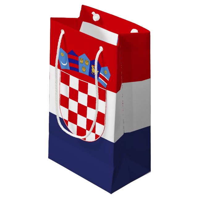 Croatia flag small gift bag (Front Angled)