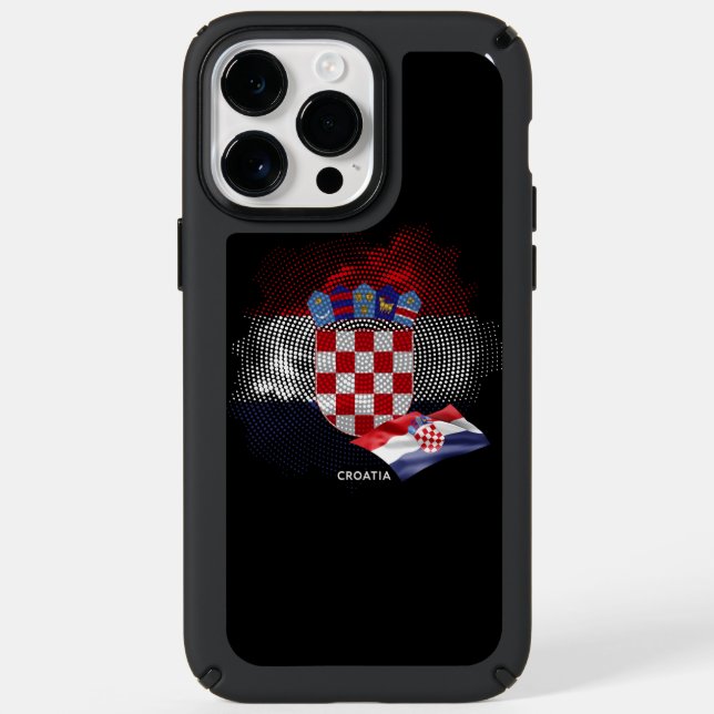 Croatia flag speck iPhone case (Front)