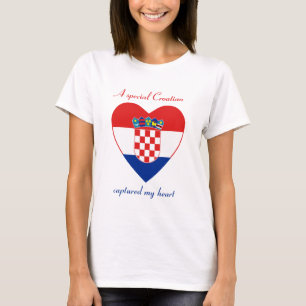 Croatia Flag Sweetheart T-Shirt