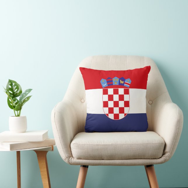 Croatia flag throw pillow (Chair)