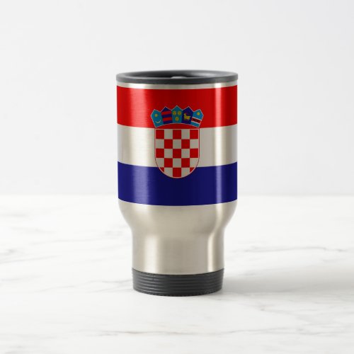 Croatia Flag Travel Mug