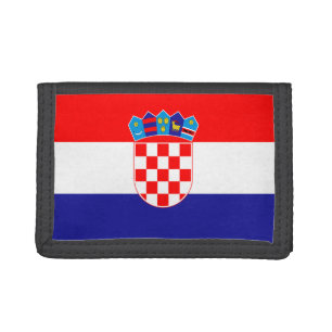 Croatia Flag TriFold Nylon Wallet