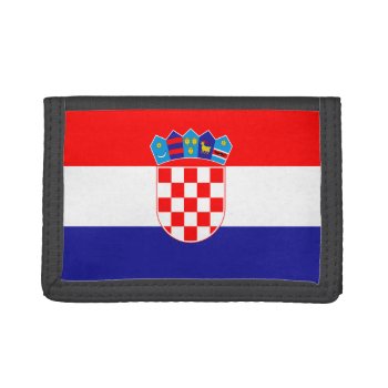 Croatia Flag Trifold Nylon Wallet by AZ_DESIGN at Zazzle