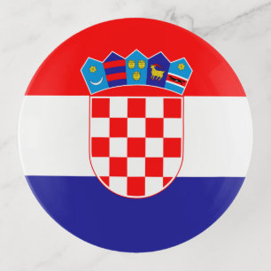 Croatia Flag Trinket Tray