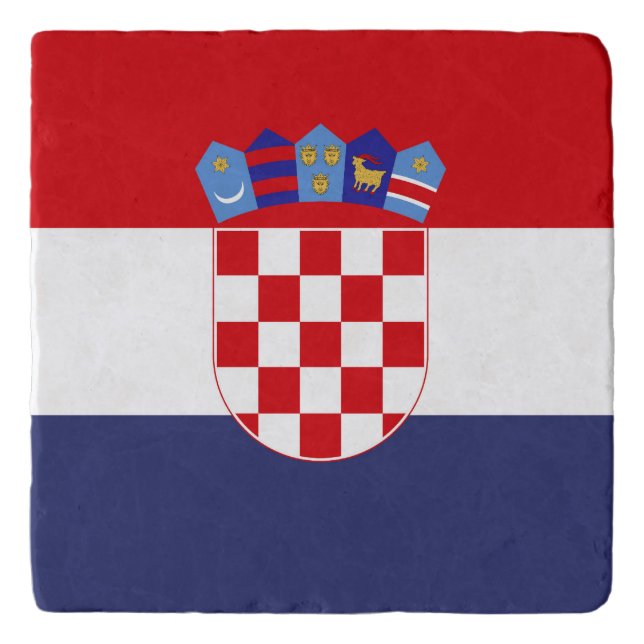 Croatia flag trivet (Front)