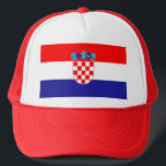 Croatia Flag Trucker Hat<br><div class="desc">Croatia Flag</div>