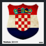 Croatia Flag Wall Sticker<br><div class="desc">Croatian Flag</div>