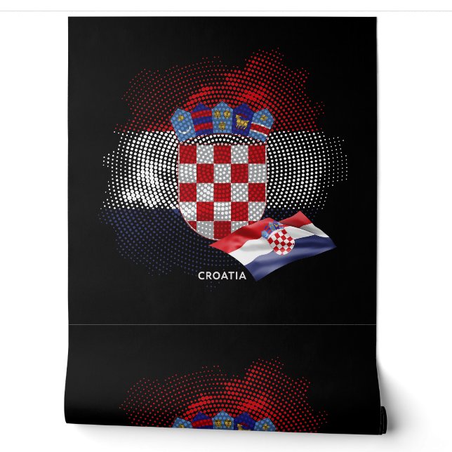 Croatia flag wallpaper  (Unrolling)