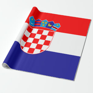Croatia flag wrapping paper