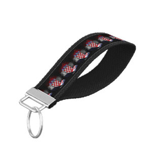Croatia flag wrist keychain