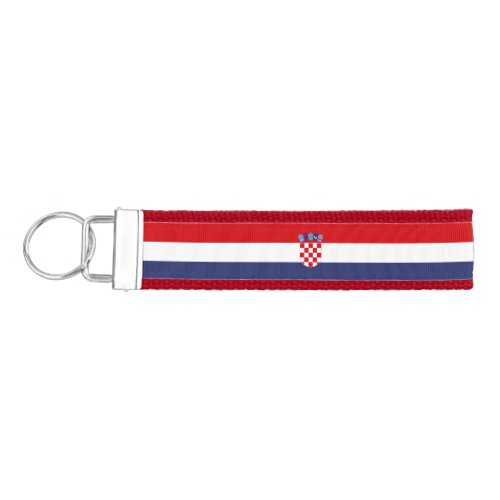 Croatia flag wrist keychain