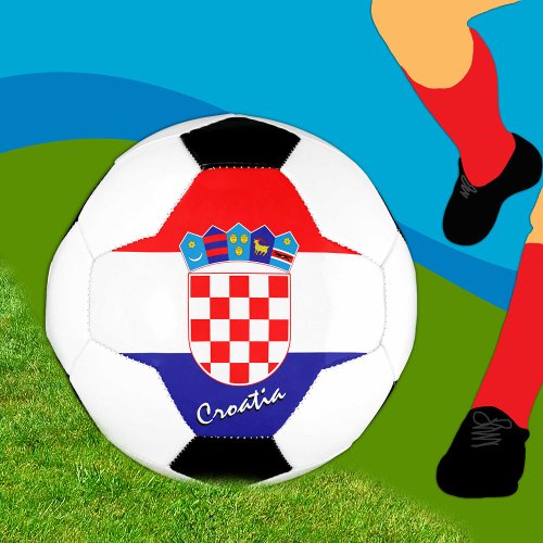 Croatia Football  Croatian Flag  Sports Soccer Ball