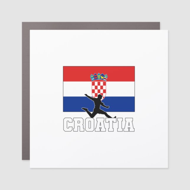 Croatia Football Soccer National Team Car Magnet (Front)