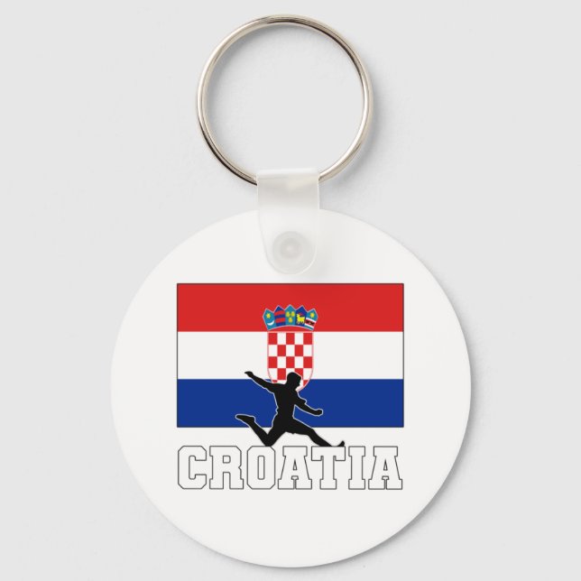 Croatia Football Soccer National Team Keychain (Front)