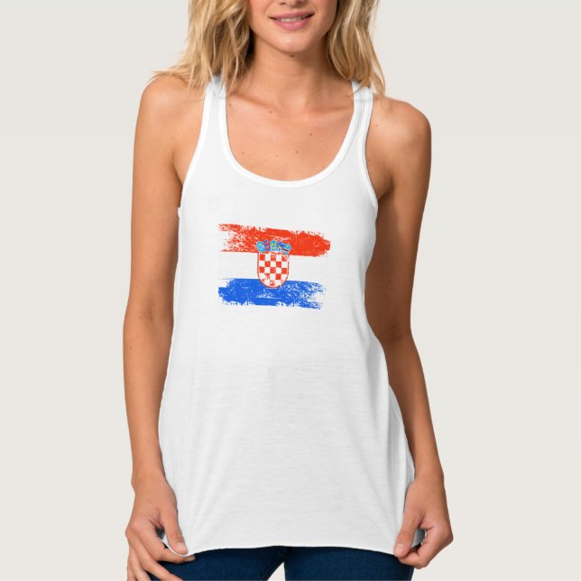 Croatia Gift Country Flag Patriotic Travel Shirt (Front)