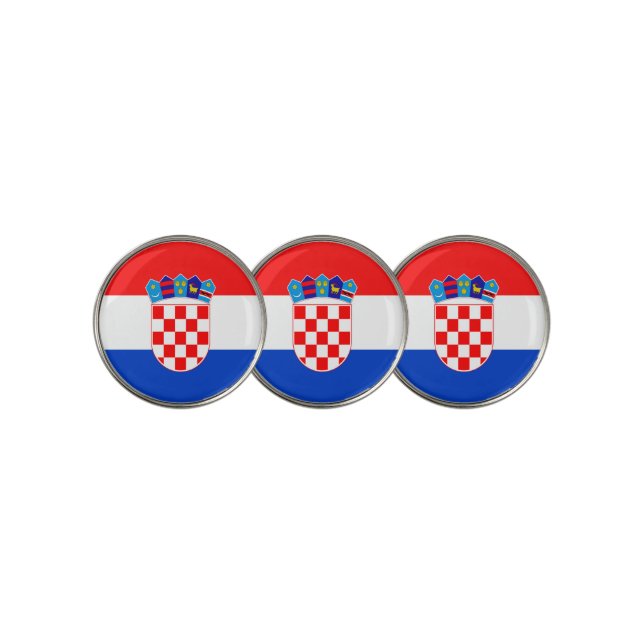 Croatia Golf Ball Marker (3 Up)