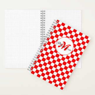 Croatia | Hrvatska | Checkered Name Monogram Notebook