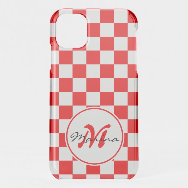 Croatia | Hrvatska | Name Monogram Uncommon iPhone Case (Back)