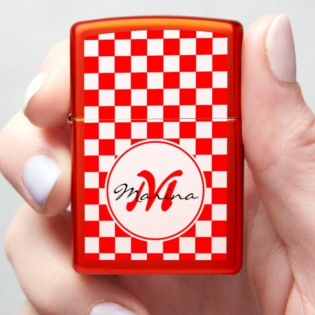 Croatia | Hrvatska | Name Monogram Zippo Lighter (In Hand)
